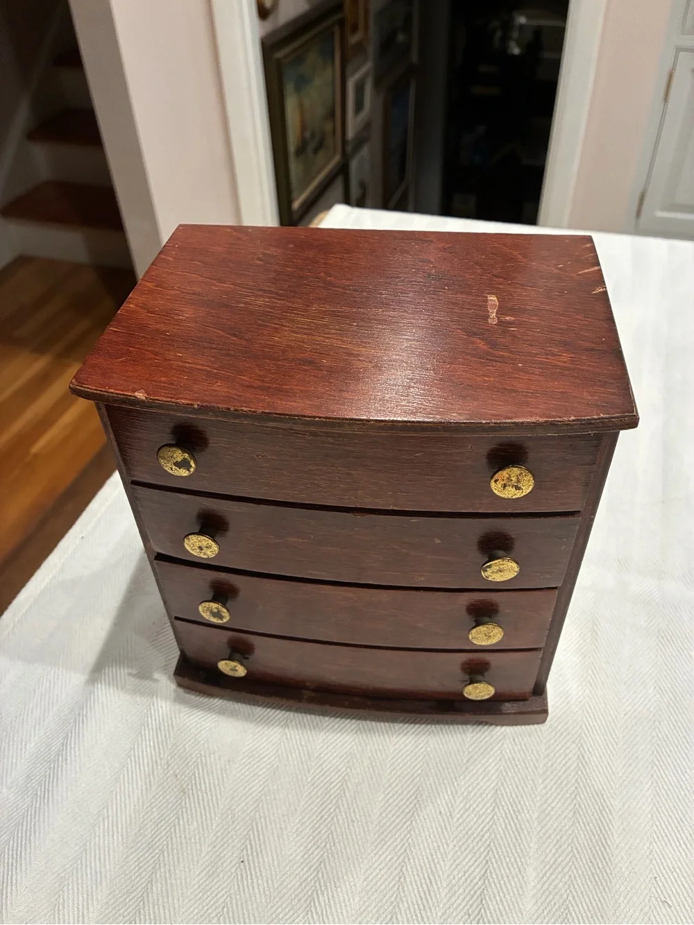 Vintage Wood Doll Furniture Chest of Drawer’s